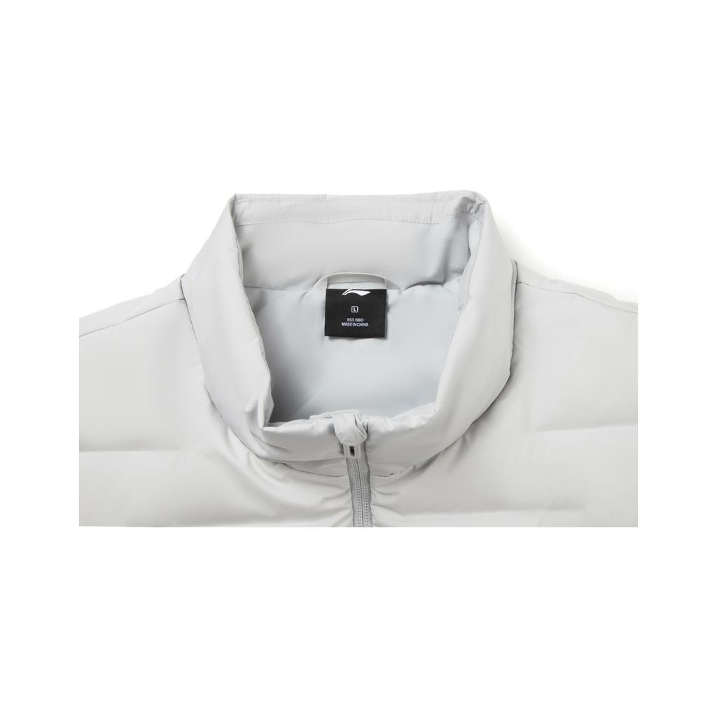 Li-Ning Fitness Series Slim Fit Stand Collar Logo Down Vest Men Vests AMRV089-1