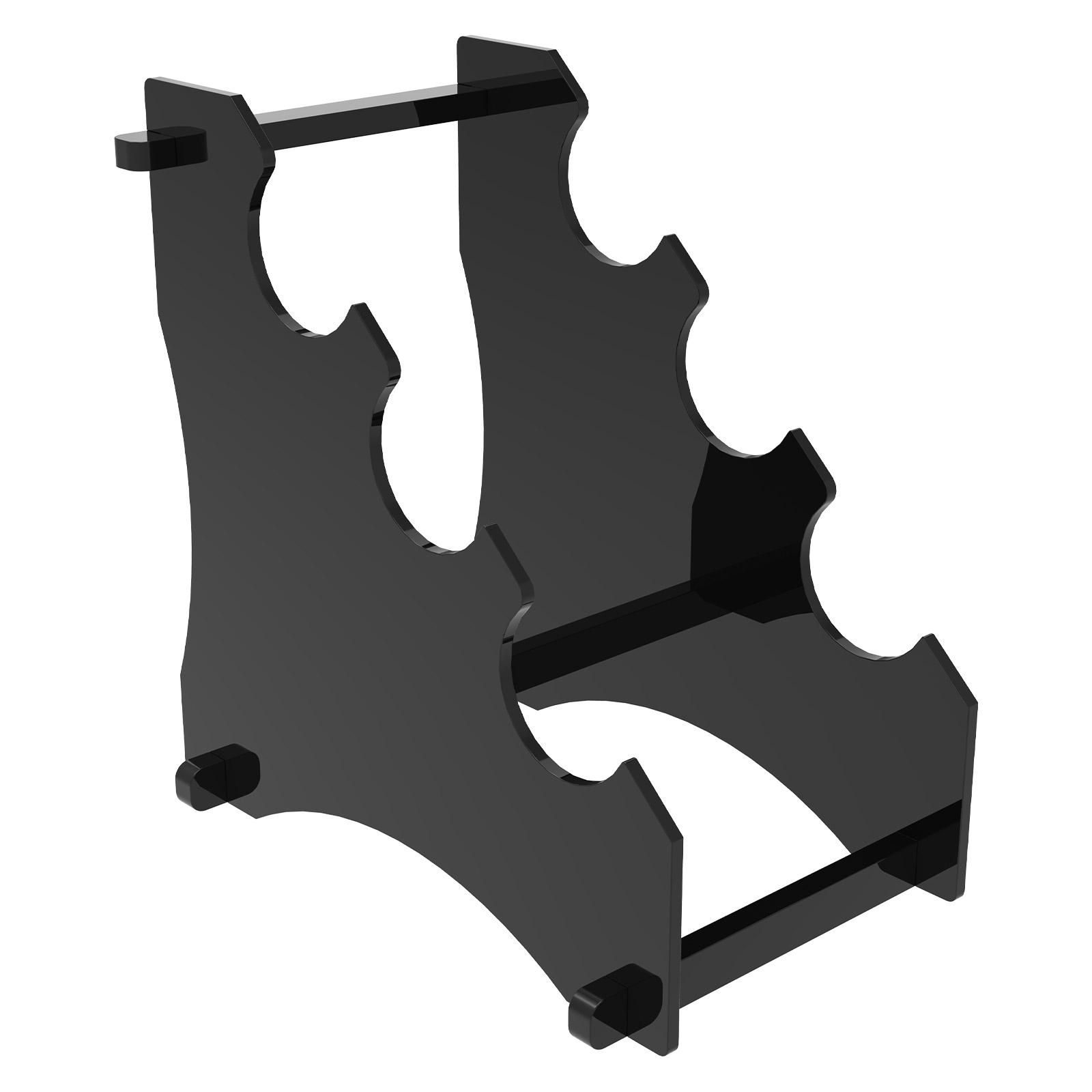 

Трехуровневая акриловая подставка для катаны, держатель для сабли, самурайского меча, с драконом, подставка-органайзер для дисплея, японская катана, стойка для хранения, украшение чёрный