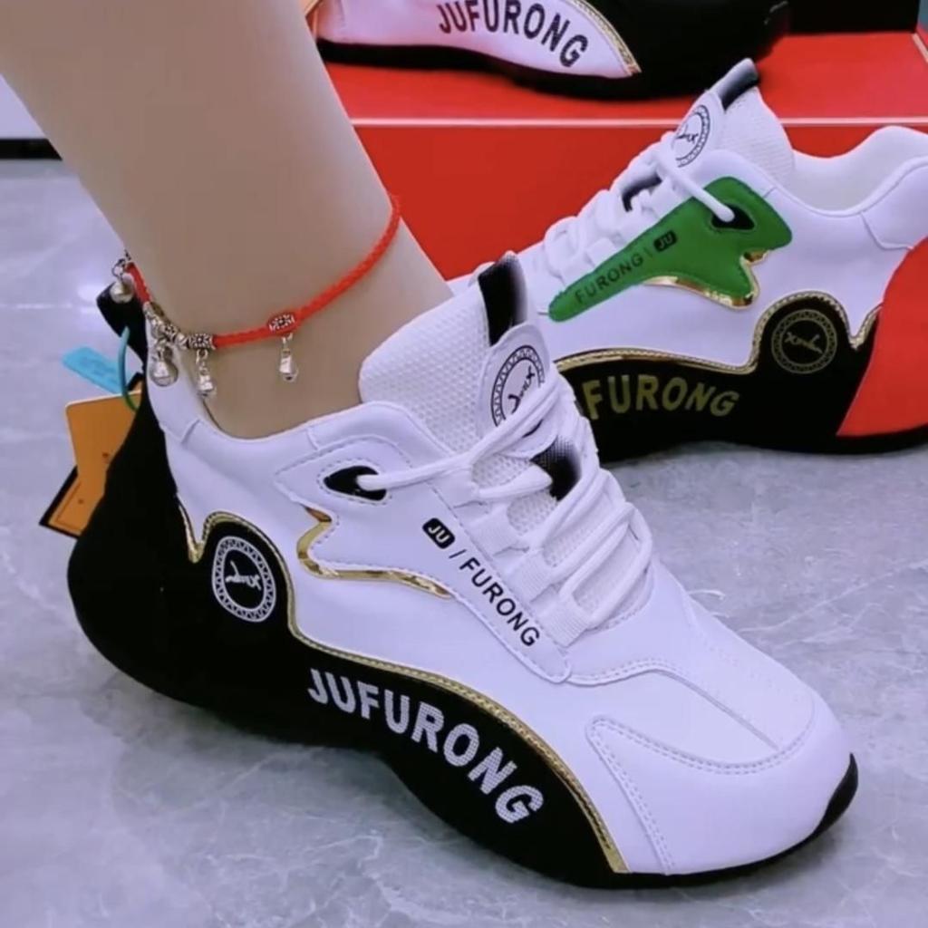 Spring new casual sports shoes men's and women's low-top dad shoes shoes lace-up fashion inner height increase