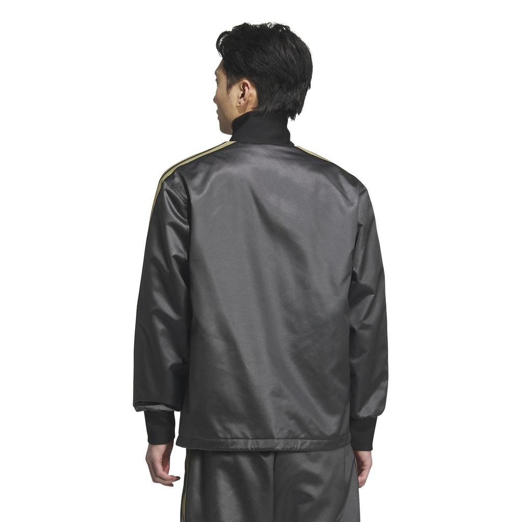 Adidas Soft Ground Wind Size Metallic Medium Men's Jacket, TI377, Black/Gold (KA1248),