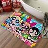 Cute Powerpuffs-Girls Classic Anime Kitchen Mat Nordic Style Bedroom Living Room Doormat Home Balcony Anti-Slip Welcome Rug