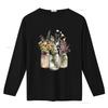 Mason Jar Wildflowers 5 Different Designs Ladies T Shirt Small 2xl 4 Colours Vintage Washed Casual Breathable Slightly Homme