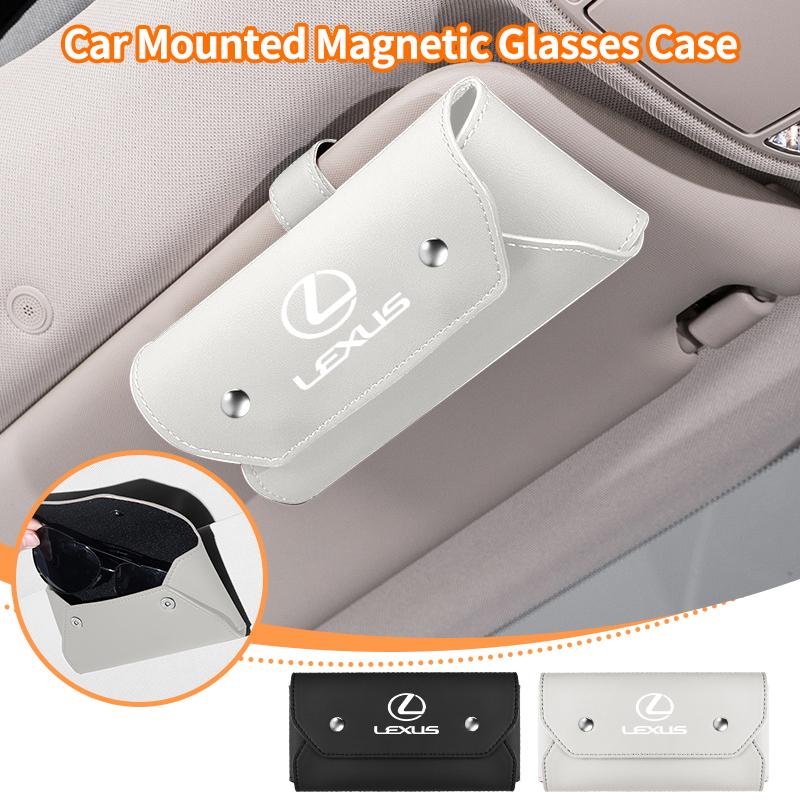 CKU5 Car Sun Visor Glasses Case Leather Sunglasses Box Eyeglasses Holder For Lexus UX250h RX450h CT200h RX400h NX300h RX350 RX300 GX