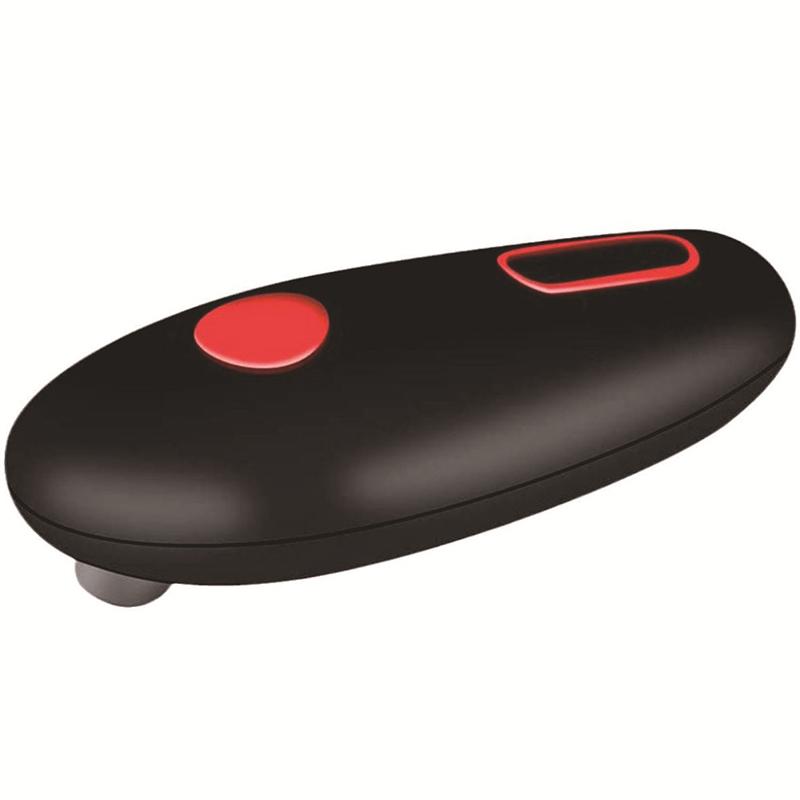 

Электрический консервный нож на батарейках, консервный нож в одно касание, компактный, ручной открыватель банок для пожилых людей с артритом чёрный