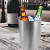 Eiswürfelbehälter aus Edelstahl für die Bar, Metalleimer zum Kühlen von Getränken, kleiner Blumeneimer
