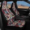 Waterproof Auto Seat Protectors Full Set Abstract Digital Print Airbag Compatible Front Rear Seat Covers Non-Slip Durable for All Cars
