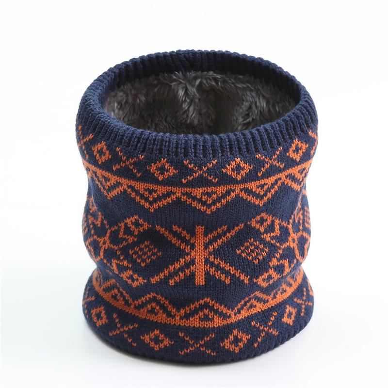 

Новый корейский модный шейный платок для мужчин и женщин, зимний вязаный флисовый утолщенный теплый шарф-кольцо для шеи, элегантные шейные платки, маска для лица One Size