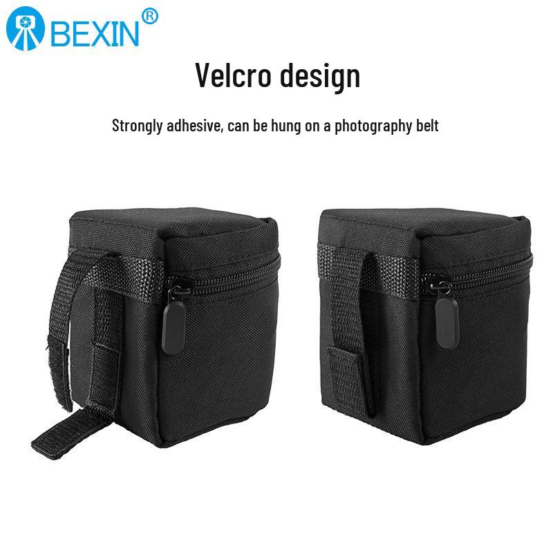 Beixin Thickened Mirrorless SLR Camera Lens Bag with Ball Head Holder for Outdoor Photography
