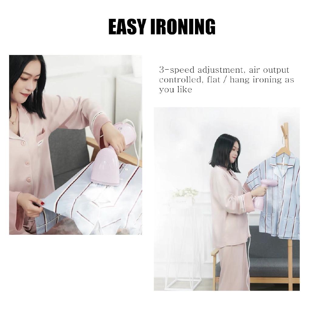 1500W Handheld Garment Steamer Fabric Iron Light Indicator Handheld Clothes Steamer Portable for Home Travel Fast-Heat 220v