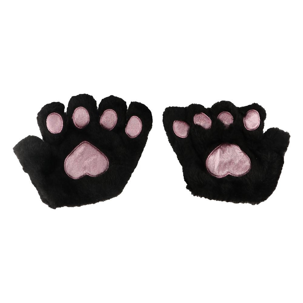 Lolita Cat Ears Headband Set Cat Woman Halloween Dress Up Cosplay Headwear Female Hair Accessories