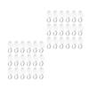 100Pcs  Track Curtain Pulley With Hooks I-shaped Window Coverings Pulley Curtain Window Coverings Runners Wheel Accessories
