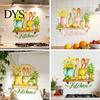 Nordic Style Wall Decor Watercolor Kitchen Stickers, Lemon Green Plant Teapot Self?Adhesive Decals, Peel Stick Mural Waterproof Stove Stickers