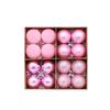 Flocked Velvet Christmas Ornaments Set Electroplated Shiny Holiday Hanging Pendants  Family Homes