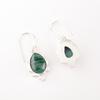 Malachite Gemstone 925 Fine Silver Jewelry Handmade Women Earrings 1.6" For Gift EE-163-28