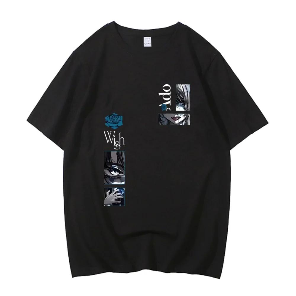 Ado Wish Tour Tshirt Japan Singer Print Tshirt 2024 Men Women Cotton High Quality Tshirt Short Sleeve T Shirt Streetwear Tops