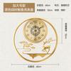 Modern Chinese Style Brass Wall Clock Luxury Living Room Foyer Decor High-End Golden Wall Clock