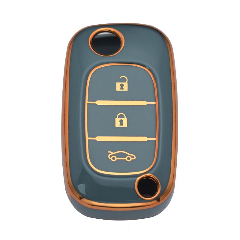TPU Car Key Case Cover Shell Fob Holder For Renault Megane 3 Fluence LADA Priora Granta Xray for Mercedes Smart Fortwo Forfour Protection Accessories