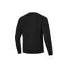 Li-Ning Fitness Series Solid Color Large Logo Round Neck Pullover Sweatshirt Men Sweatshirt Black AWDU103-1