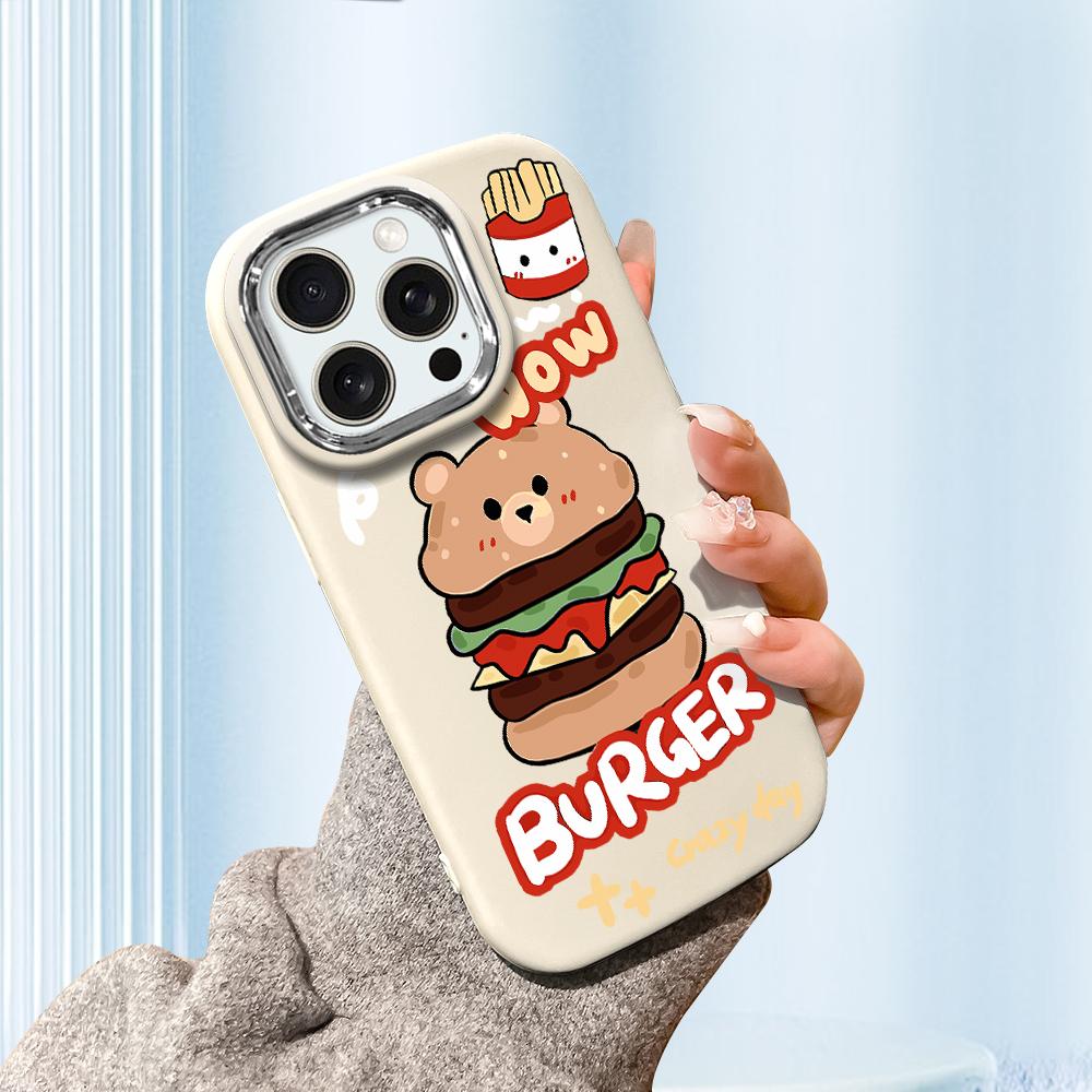 Pro iPhone 15 14 13 11ProMax 14 15 16 Samsung S25 S24 S23 S22 Redmi 10 13 14C Kreslená Černá Kočka Stříbrný Okraj Měkké Tekuté Silikonové Ochranné Pouzdro