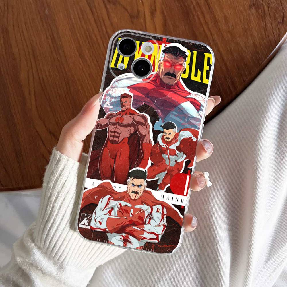 

Invincible Superhero Anime Transparent Soft Phone Case For IPhone 15 12 14 16 17 13 Plus 11 Pro Max 13 Pro iPhone 16 pro
