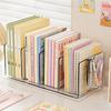 Transparant Acryl PP Materiaal - Multifunctionele Bureau Boekenstandaard met Pennenhouder, Viervakken Organizer voor Boeken