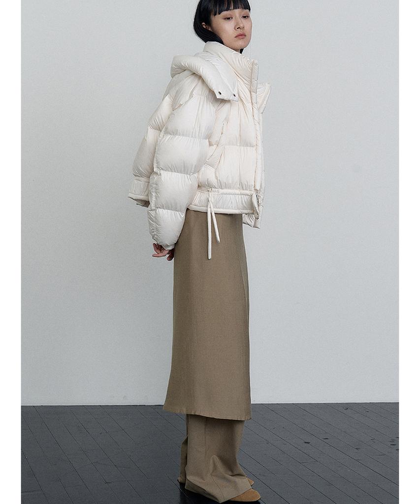 Make A Toast Layered Wide Skirt Pants Brown Mbefpa004Br