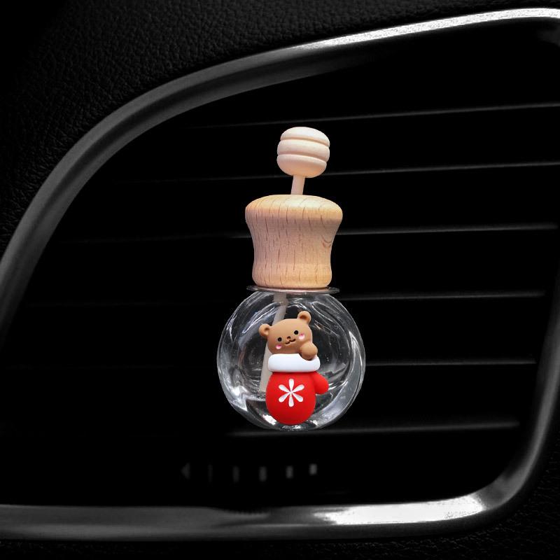 Creative Car Air Vent Perfume Clip - Christmas Ornament and Aromatherapy Bottle
