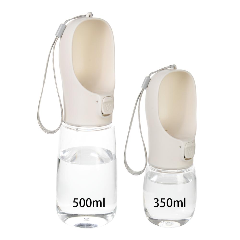 Outdoor Portable Pet Water Bottle Leakproof Large Capacity Dog Travel Drinking Water Feeder for Puppy Cats Pets Pug Accessories (White,350ml (11.8oz)) белый