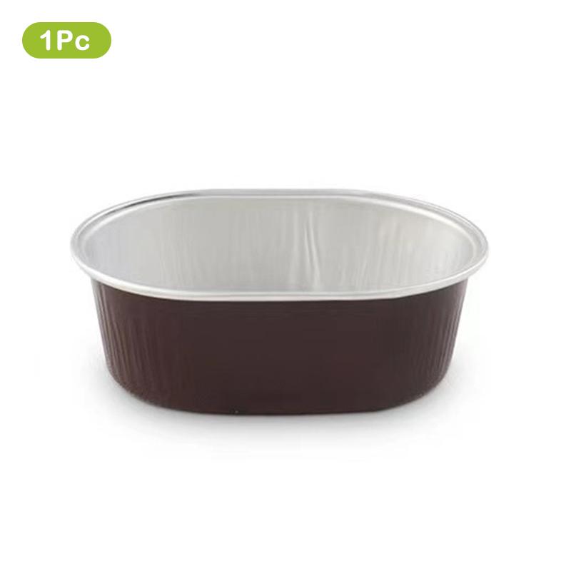 

Aluminum Foil Lunch Box Gold Sealed Disposable Takeaway Packaging Commercial Resistant Tin Paper Box With Lid