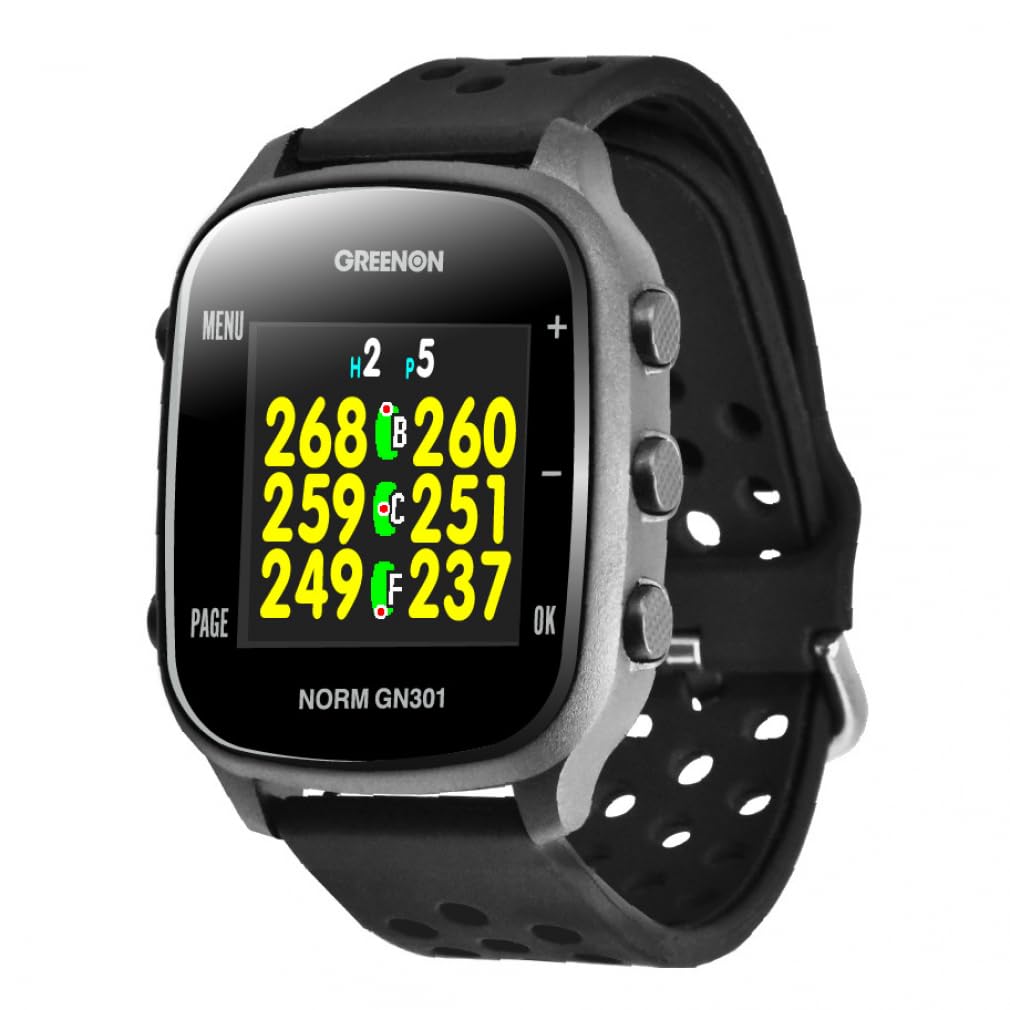 GreenOn The Golf Watch NORM II Plus L1S Color THE GOLF WATCH NORM II Green Undulation Model (Michibiki Compatible, LCD, Plus/NORM GN301, Display) (New