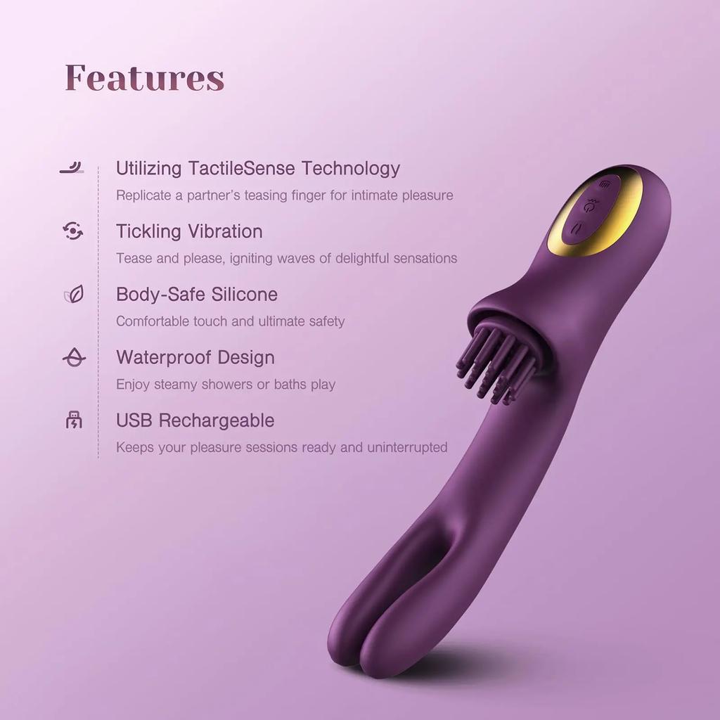 Perfect 3 IN 1 Rabbit Vibrator Clitoral Tickling 10 Vibration G Spot Clit Nipple Stimulation Female Masturbation Women Sex Toys USB Magnetic Charging