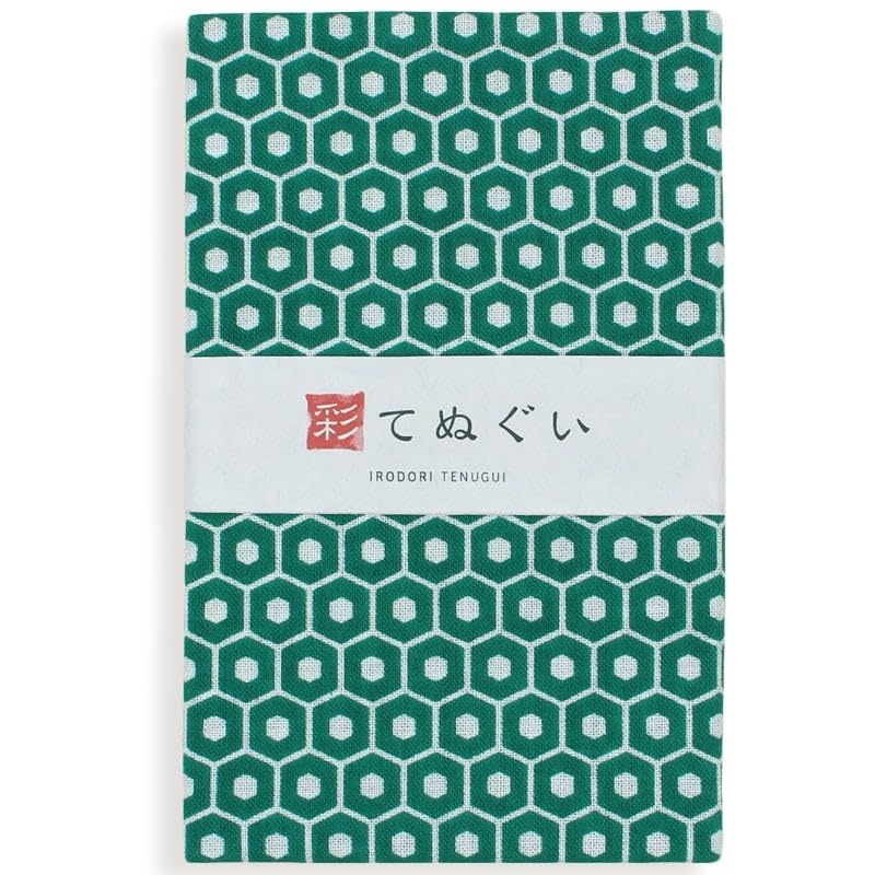 Irodori Komon Tenugui Hand Auspicious Set of 33 X 88cm (Tenugui Towels), Pattern, Fray-Resistant, 5, (TE-X5-06012M-IR)