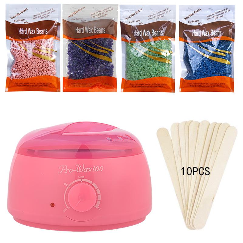 Macchina Terapia Cera Depilatoria 6 Pezzi & Set Manuale Scaldacera 400g