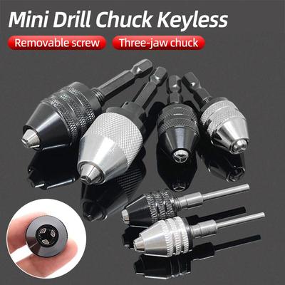 Mini Mandrină Fără Cheie Schimbare Rapidă Burghie Electrice Collet Convertor Extensie Mandrine Șurubelniță Adaptor Dispozitiv de Fixare Coadă Hexagonală 1/4"