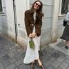 Women's Suede Casual Blazer - Autumn/Winter 2025 Hot Trend
