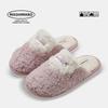 Rogue rabbit cotton slippers women's autumn and winter indoor home warmth household thick bottom plus plush couple home slippers men