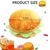Cheeseburger Plush Pillow Hamburger Stuffed Toy Giant 3D Simulation Burger
