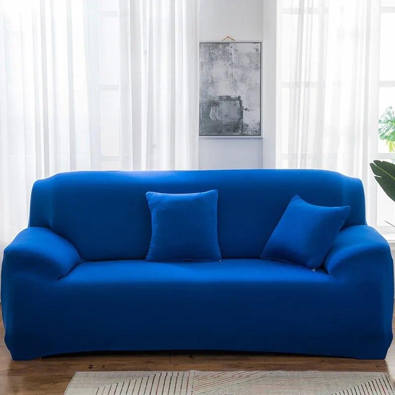 1PC einfarbige Sofabezüge für Wohnzimmer, elastischer Sofabezug, Eckcouchbezug, Sofahusse, Stuhlmöbelschutz, Heimdekoration