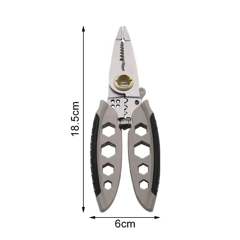 7in Multipurpose Wire Stripper Professional Tool Electrician Crimpe Pliers for Wire Cutting Stripping Pressing Cable Hand Tool