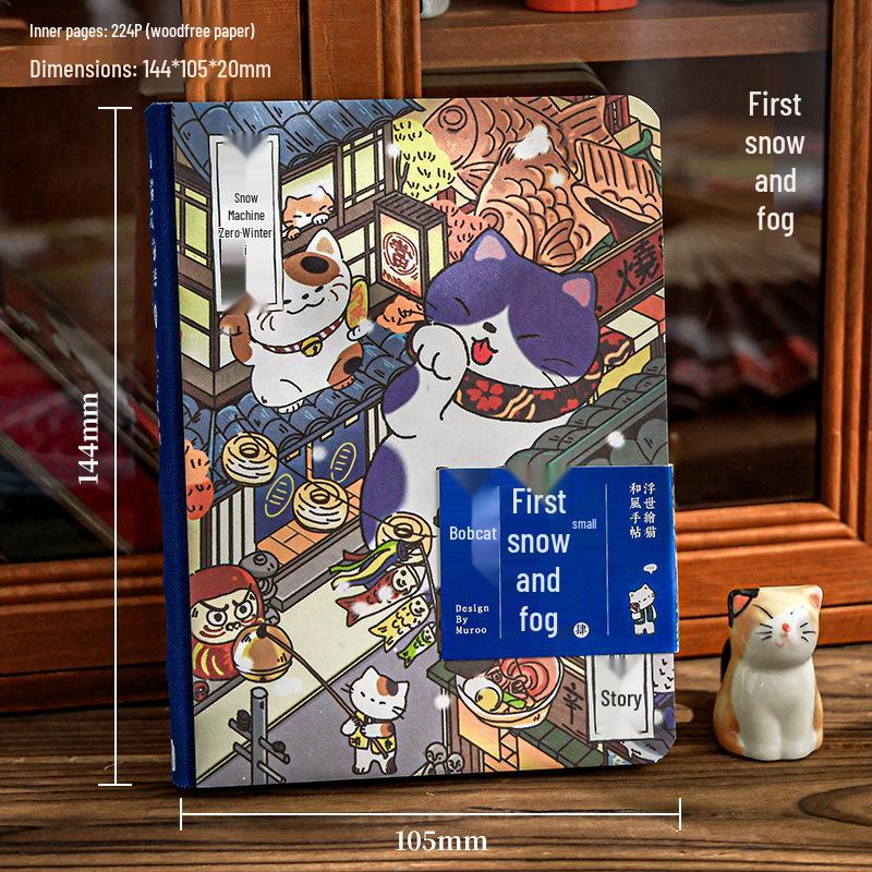 Mu Ran Backpack: Cute Meow Star Diary - Illustrated Travel Story & Student Planner Notebook