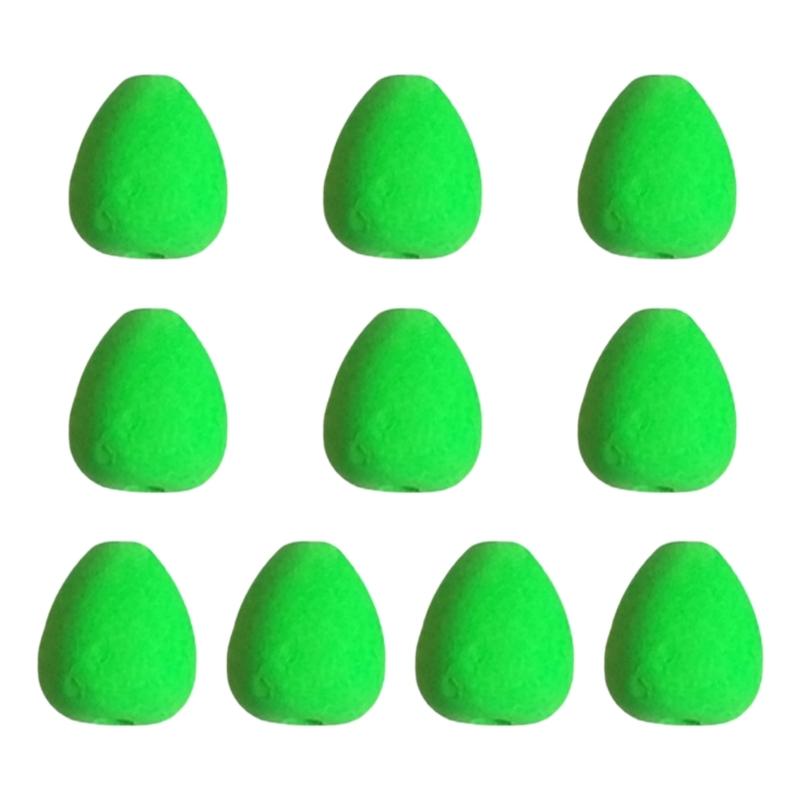 10pcs/50pcs Foam Floats Oval Fly Fishing Indicators Pompano Rig Floats Bright Color Fishing Rig Floats for Trout