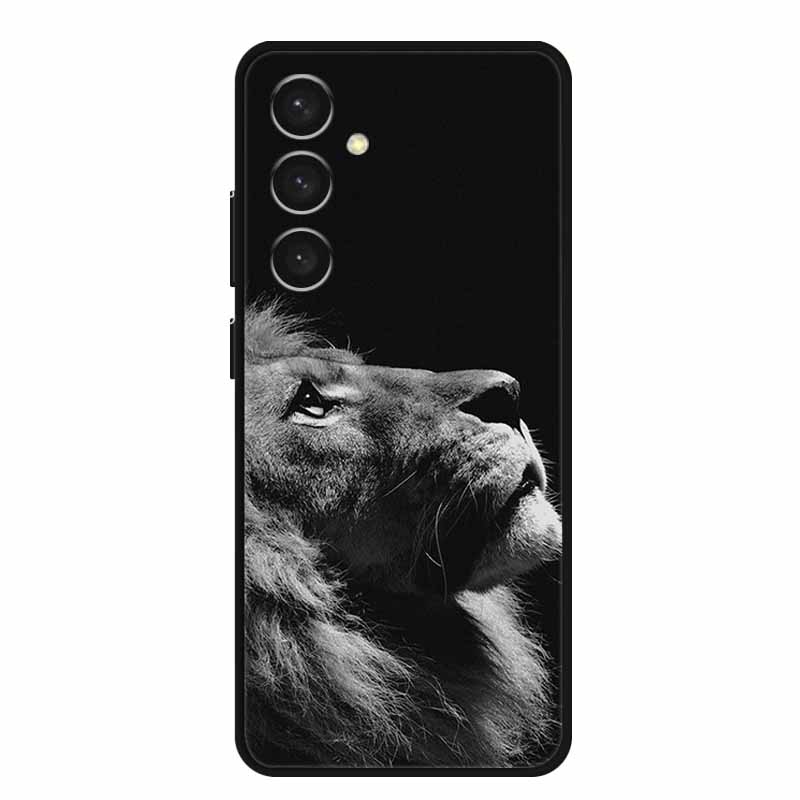 For Samsung S24 Plus Phone Case S24Plus Black Silicone Soft Back Cover Case For Samsung Galaxy S24 Plus Case S 24 Plus Funda Bag