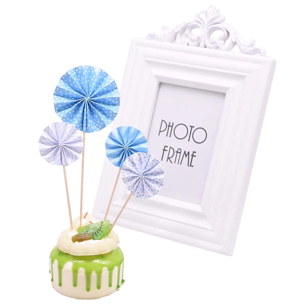 Blue 4 Pcs Topper for Cake Kotyliony Topper