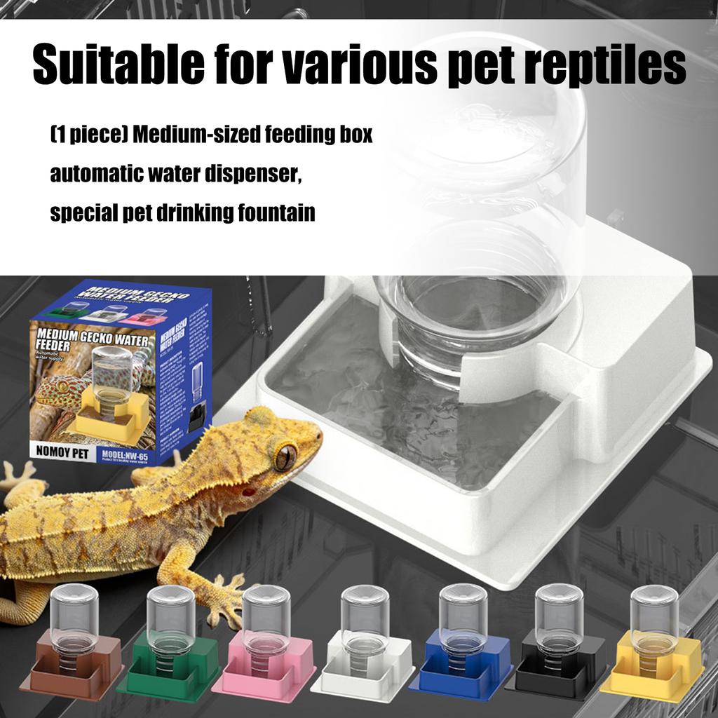 Automatische Drinkbak Voor Reptielen Habitats Terrarium Stille Waterbak met Afneembaar Ontwerp Water Voederbak voor Terrarium
