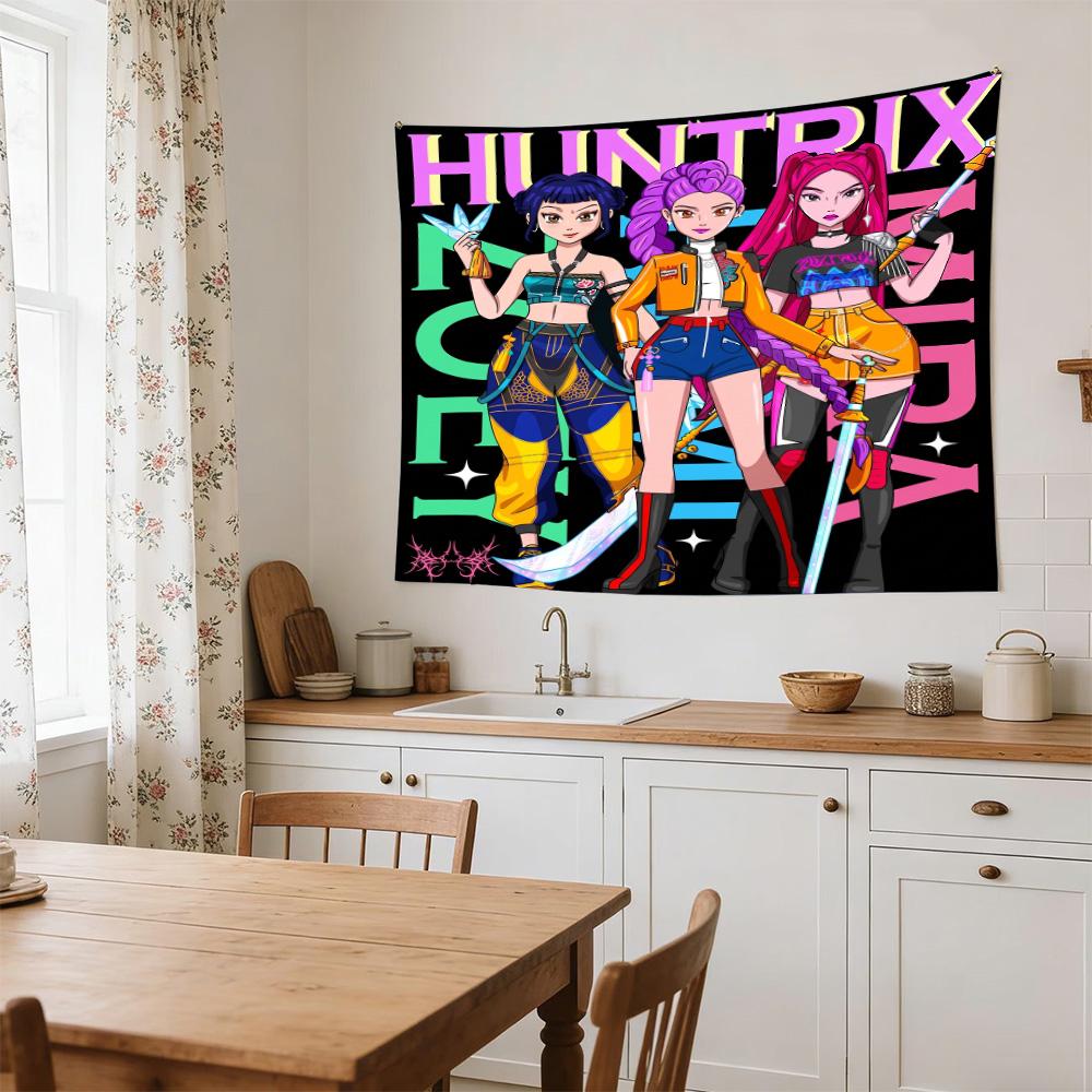 Huntress Power Squad Large Printed Wall Tapestry, Ideal Holiday Gifts, Room Decor for Dorm Bedroom Parties,Perfect Gift