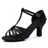 Ladies Latin Dance Shoes Girls T-strap High-heeled Dance Shoes Ladies Dance Shoes Jazz Ballroom Salsa Shoes About 5cm/7cm