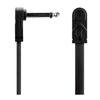 Hosa CFP-606 Flat Patch Cables, Thin Right-Angle Plugs, Lightweight and Flat, 15cm LL [Set of 6]
