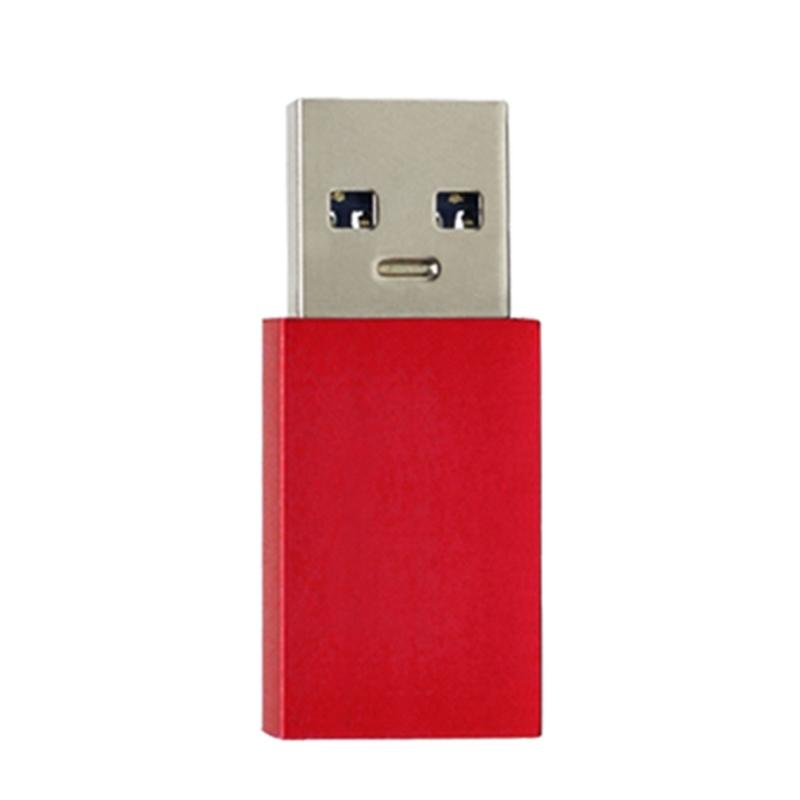 

USB Блокувальник Даних USB Адаптер Живлення із Захистом Даних Вихід 12В/3А USB Захисник для Пристроїв з Високим Споживанням Енергії червоний