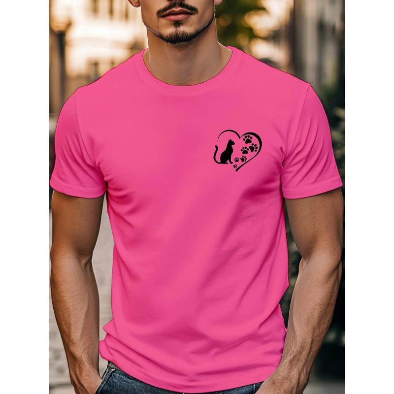 Cross-border Street-style Men's Short-sleeve Personalized Color Pattern Printed Summer Short-sleeve T-shirt