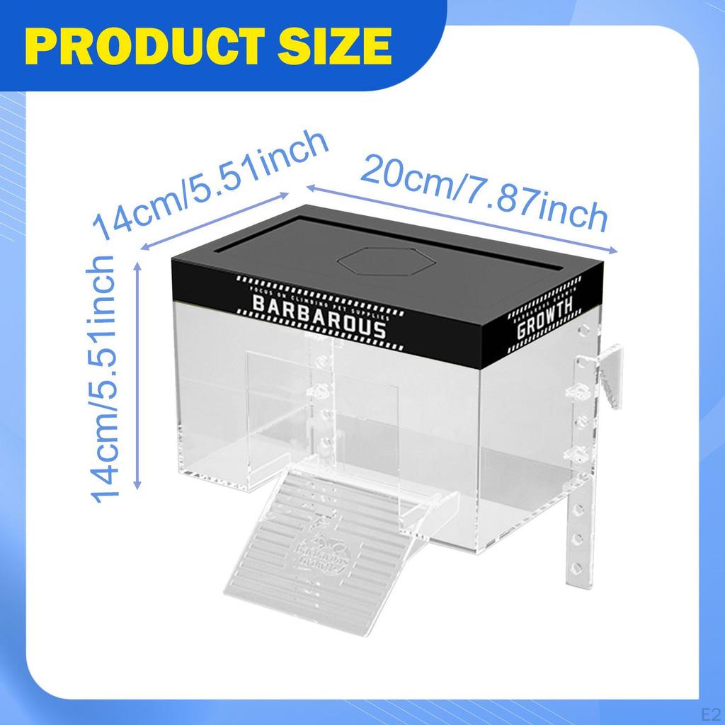 Aquatic Turtle Basking Area with Lid and Dock Setup